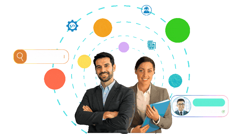 Hero animation - HireKarma platform showcase